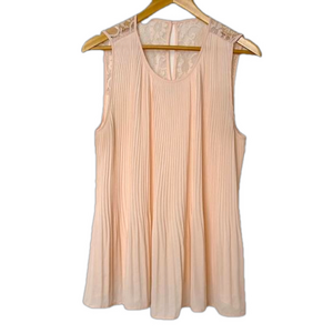 Alfred Sung Blouse Sleeveless Lace Detail Women’s Large